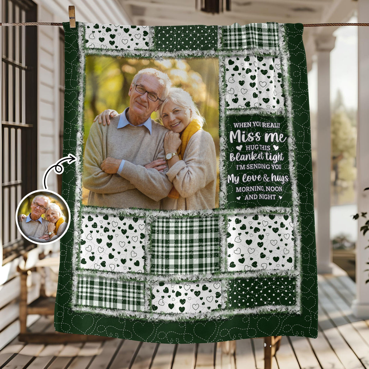 Custom Photo When You Miss Me Memorial Blanket TH10 896095