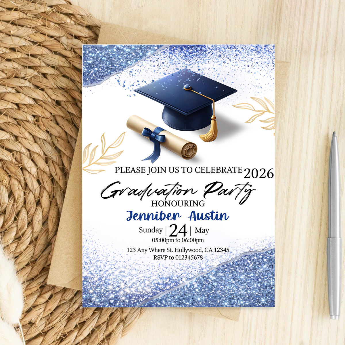 Please Join Us To Celebrate Graduation Party Greeting Card TH10 898779