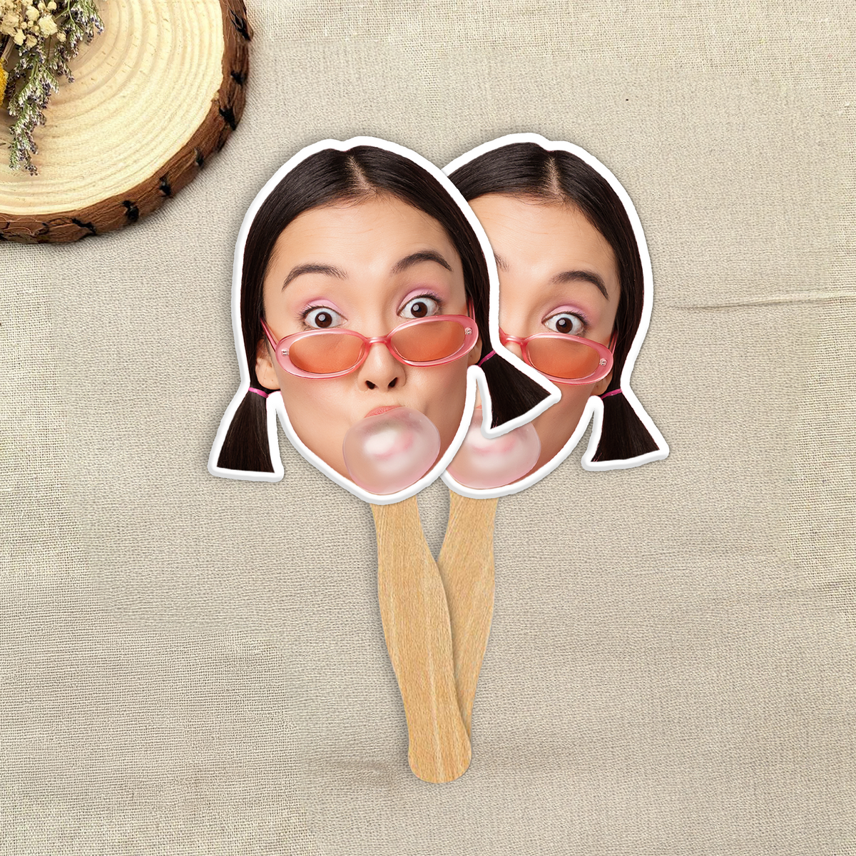 Custom Funny Face Photo For Special Day Face Fan TH10 892531