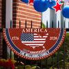 Personalized Family Name America 250th Anniversary Non-Pleated Fan Flag HA75 920286