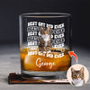 Custom Photo Best Dog Dad Ever Rock Glass - Father’s Day Gift for Dog & Cat Owners HA75 921374