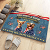 Custom 3D America Dog Red White Woof Doormat – Patriotic America 250 Years of Freedom LM32 899221