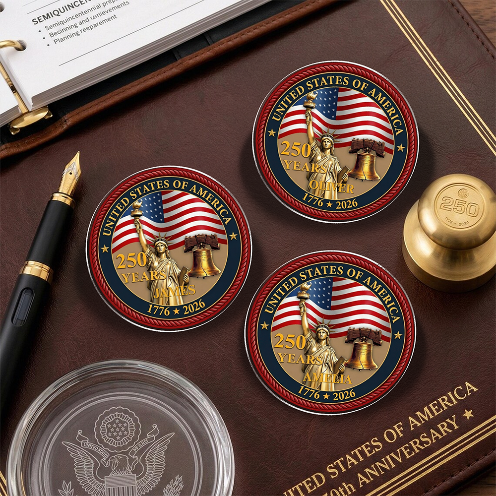 Custom Name United State Of America 250 Years Acrylic Pin TH10 169351