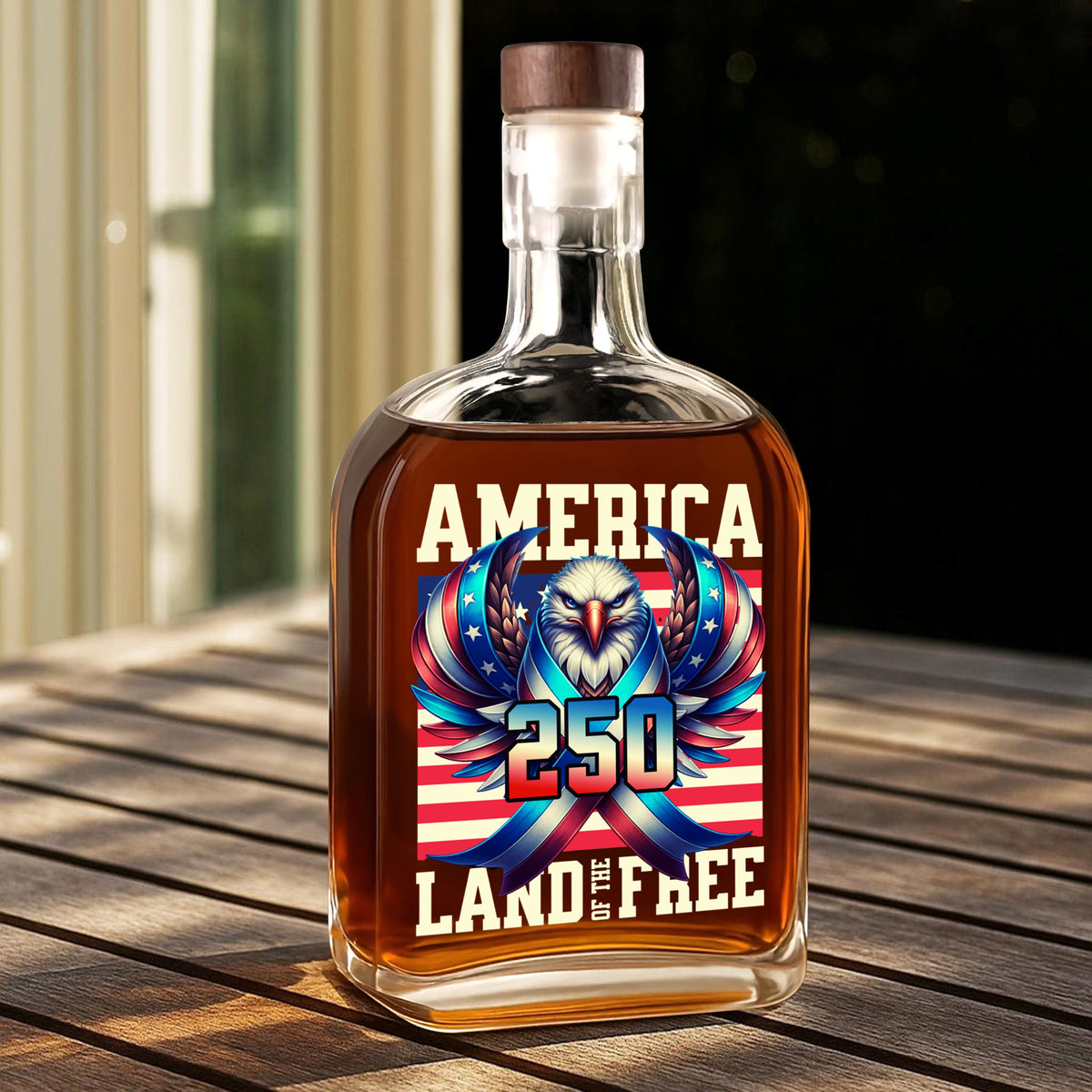 America 250 USA Freedom Liberty Whiskey Bottle HA75 897288