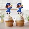 Custom Funny Face Class of 2026 Graduation Cupcake Toppers, Personalized Photo Grad Party Decor LM32 899425