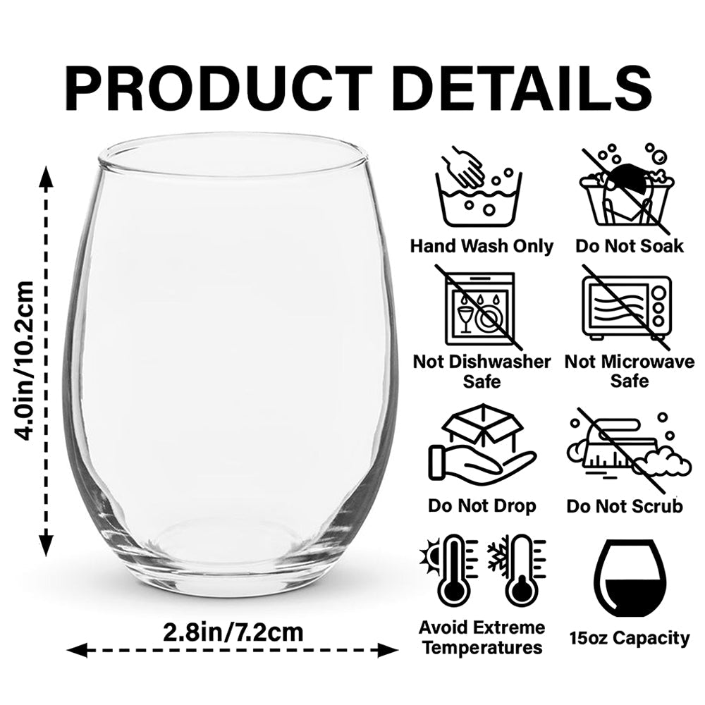 Custom Photo Happy Human Servant Personalized Wine Glass CH07 895444
