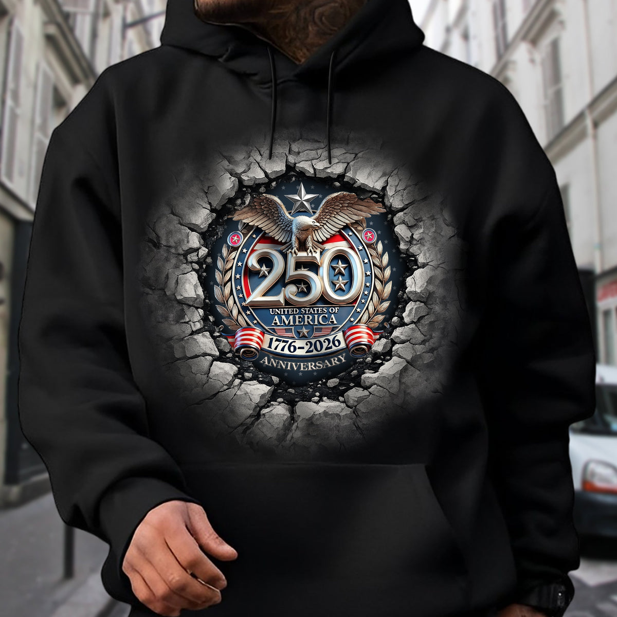 USA Eagles 250th Anniversary Semiquincentennial 1776-2026 Dark Shirt LM32 899049