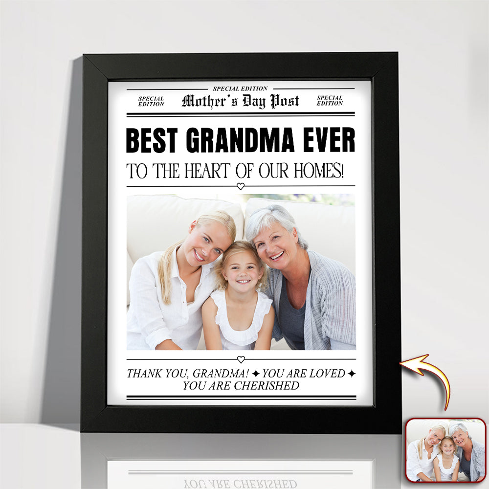 Custom Photo Best Mom Ever  To The Heart Of Our Homes Picture Frame Mother's Day Gift HA75 920680