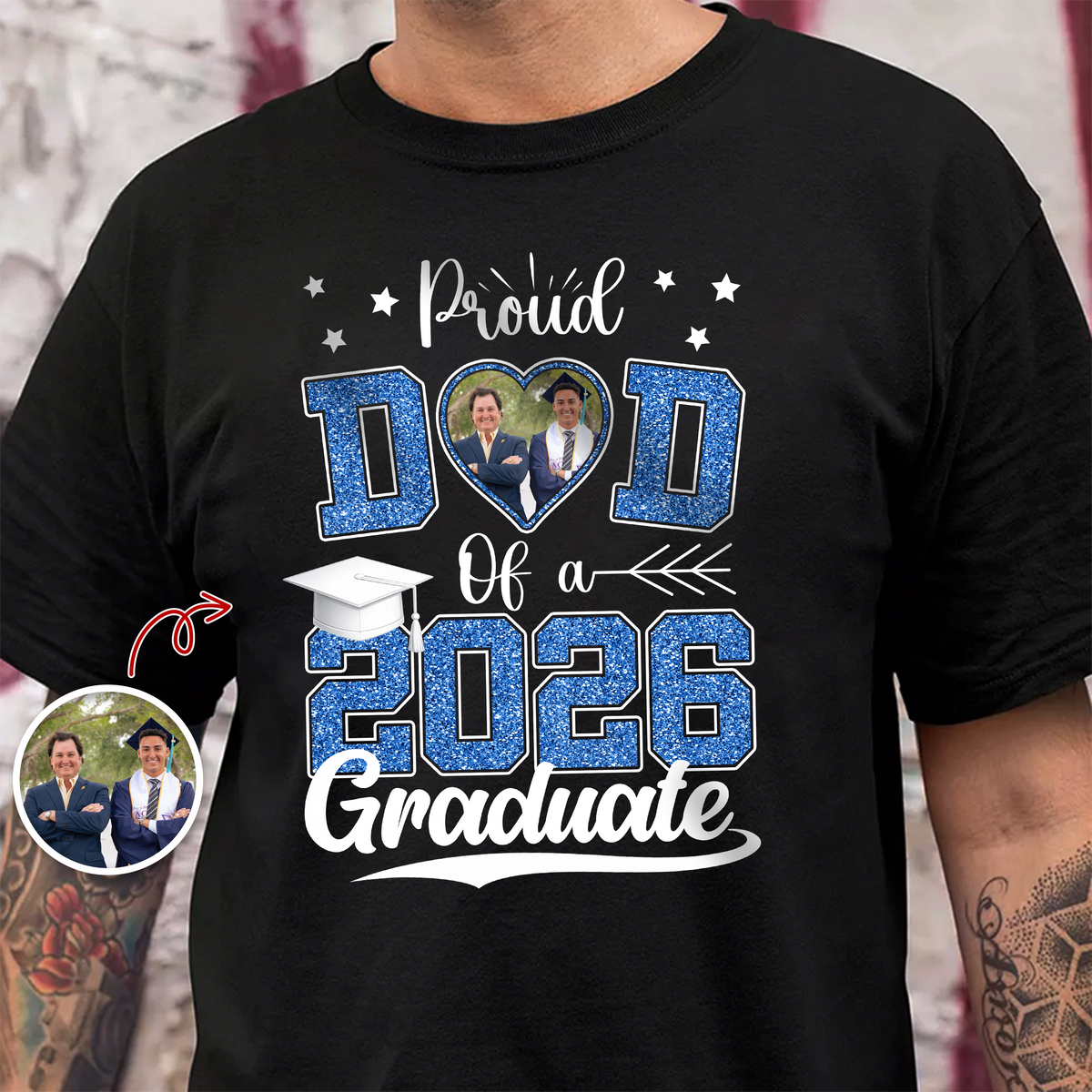 Custom Photo Congrats Graduation Personalized Dark Shirt HA75 920480