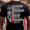 Personalized Legend, Husband since 4th of July Back Dark Shirt Gift for Hunting Dad HA75 920776