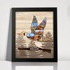 Custom Photo Deer Hunting Wood Picture Frame CH07 896550