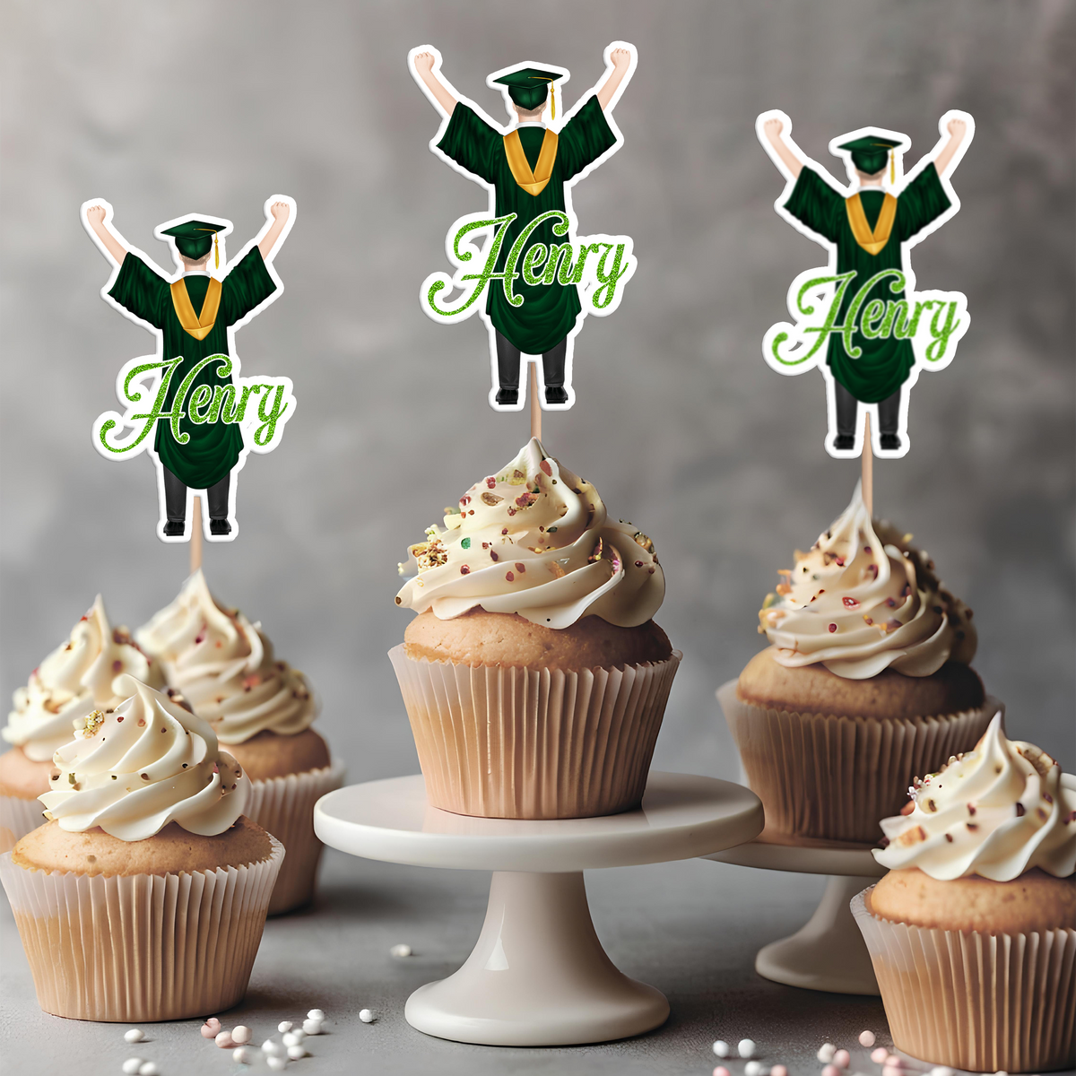 Personalized Graduation Class Of 2026 Cupcake Topper HO82 901396