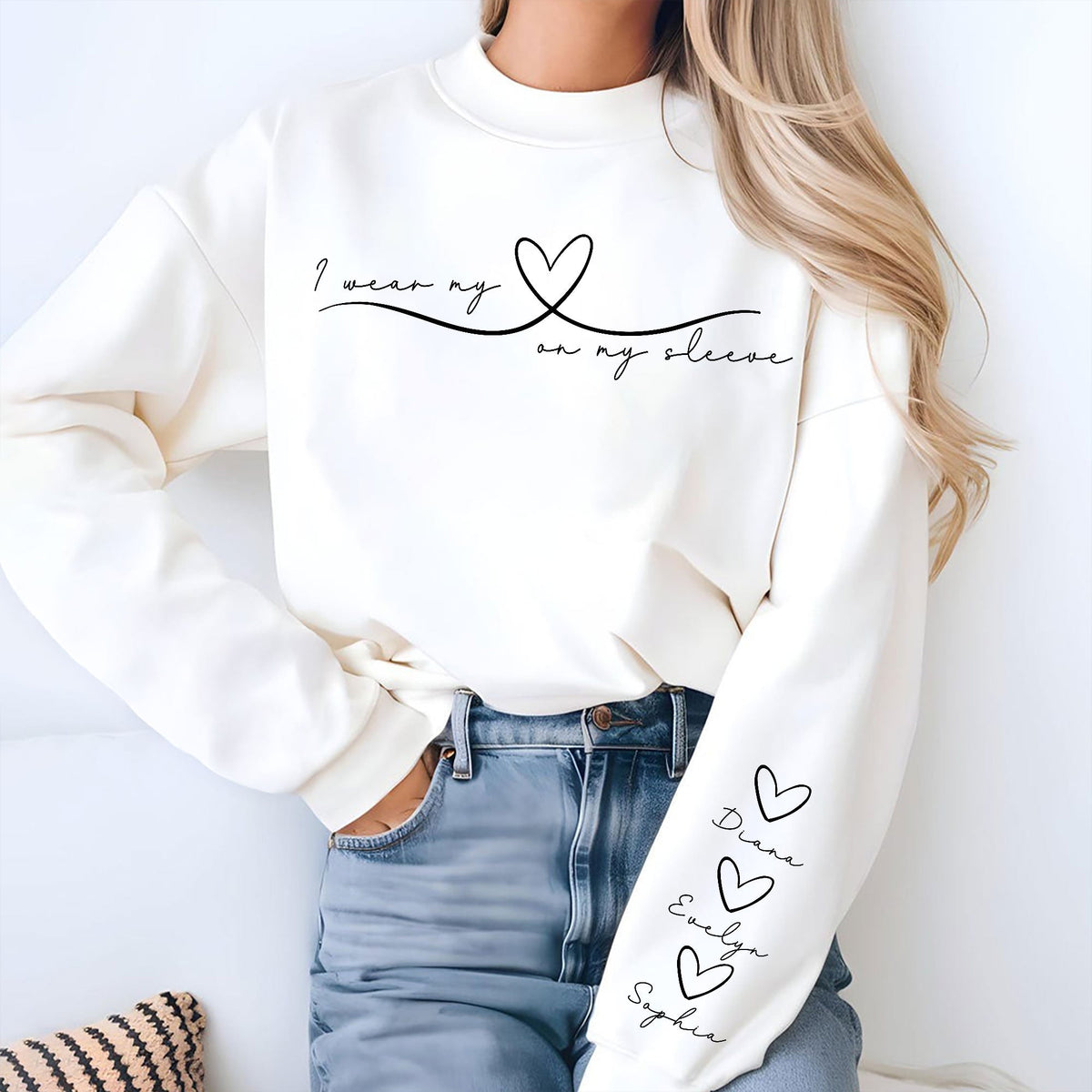 Personalized I Wear My Heart On My Sleeve Gift For Mom LM32 899093