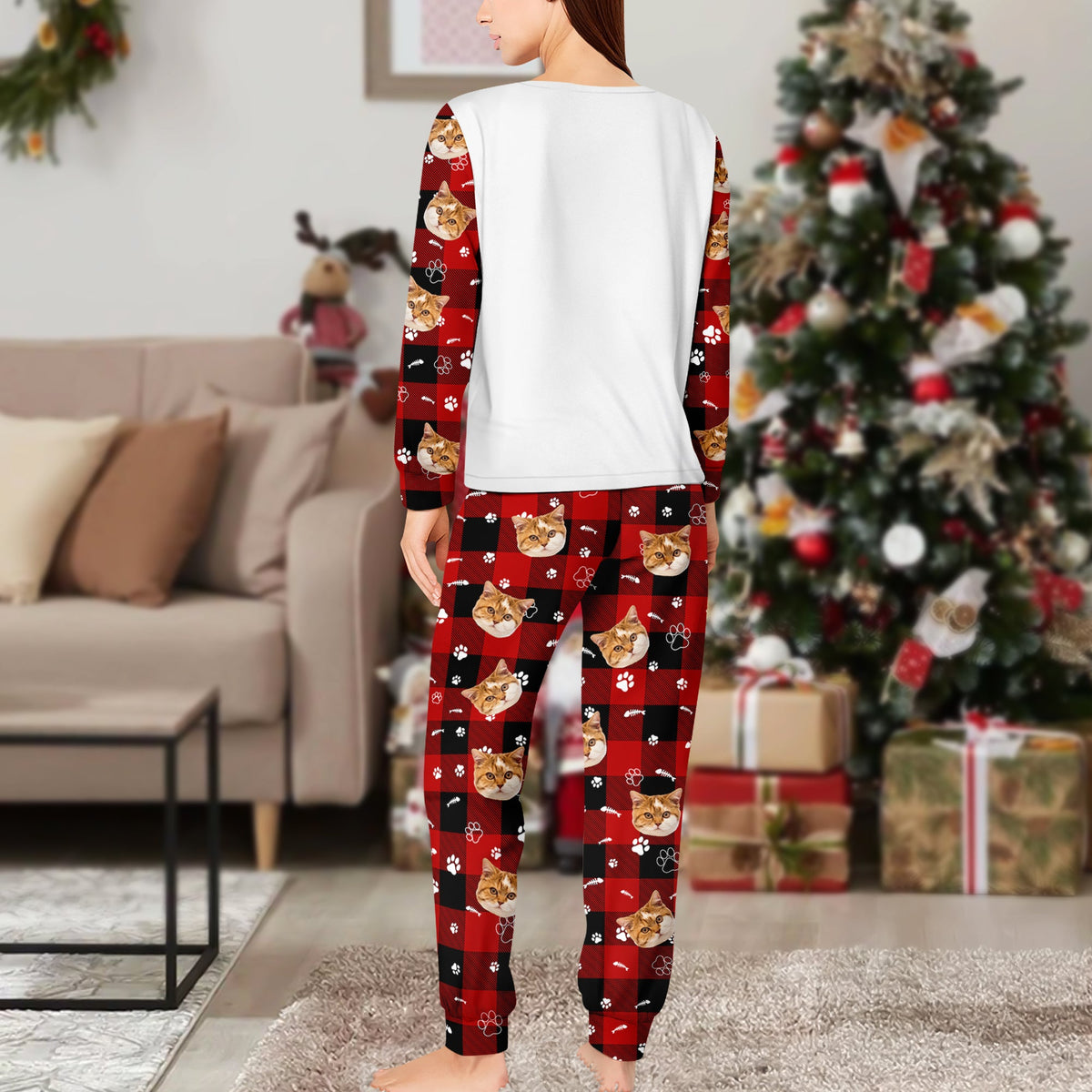 Admit it Life Would be Boring Without Me Custom Cat Photo Christmas Sleepwear CH07 899024