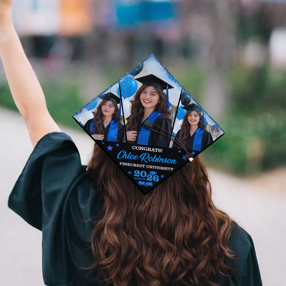 Custom Photo Class of 2026 Graduation Cap Topper Graduation Gift CH07 910890
