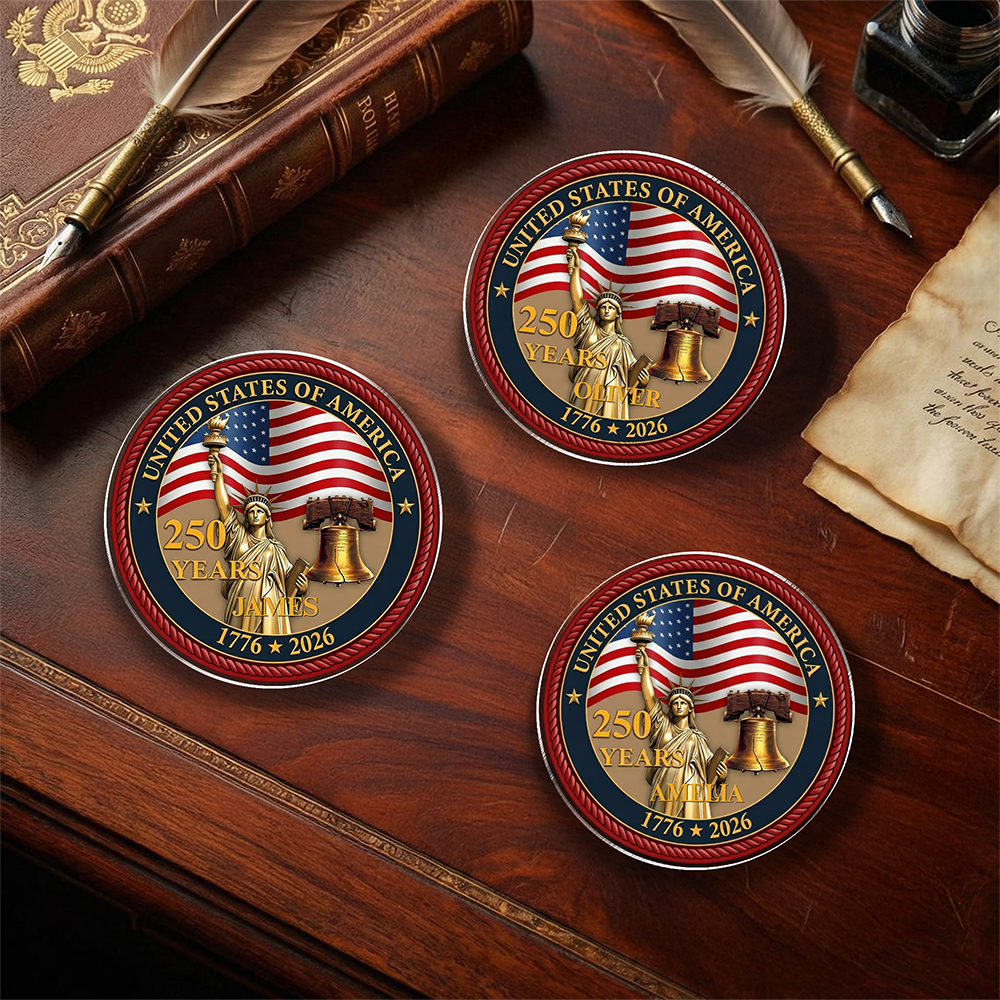 Custom Name United State Of America 250 Years Acrylic Pin TH10 169351