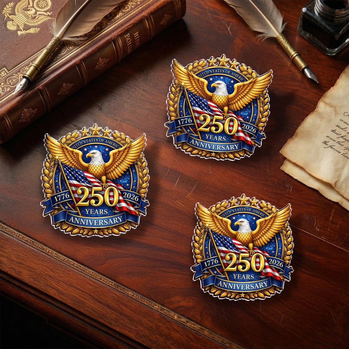 USA 250th Anniversary 1776 - 2026 Acrylic Pin HA75 920978