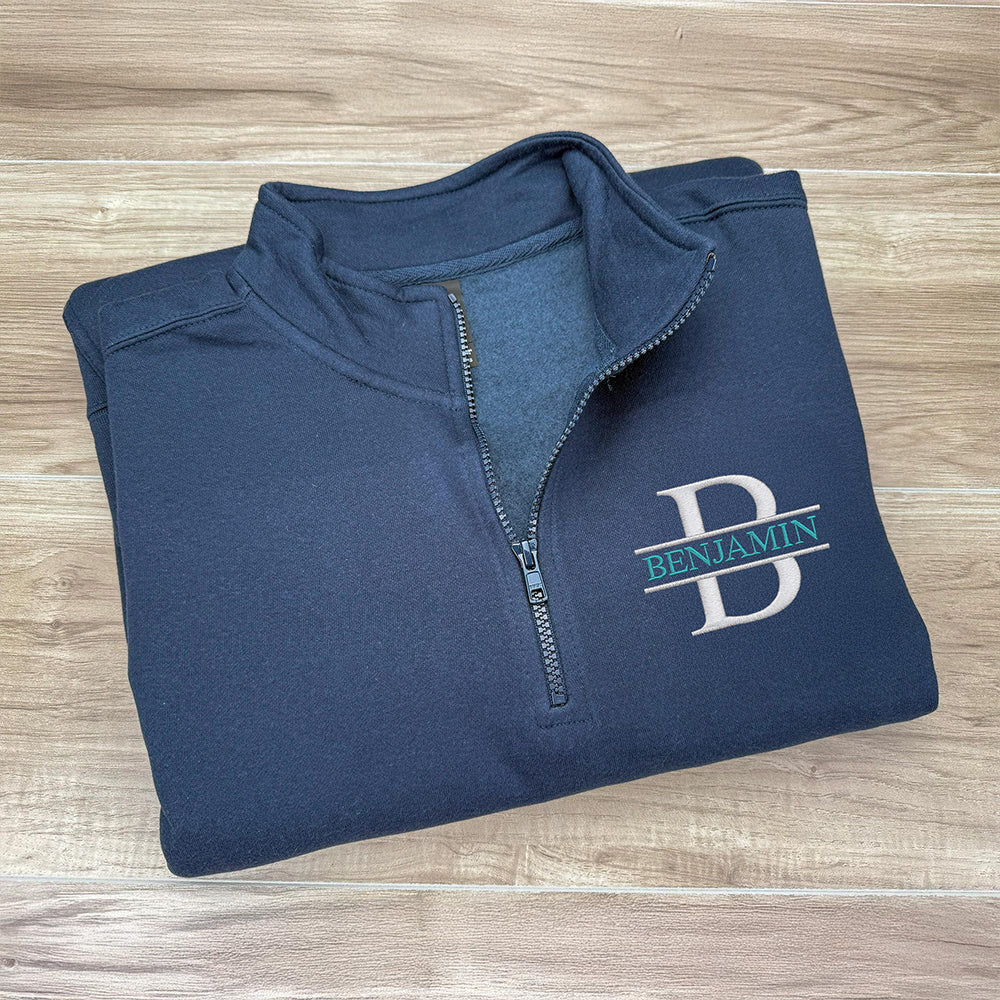 Personalized Ball Golf Embroidered Quarter Zip Sweatshirt, Unique Golf Enthusiast Gift, Golfers and Coaches Gift HO82 900760