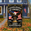 Personalized 250th Anniversary 1776–2026 Eagle & Liberty Bell Garden Flag LM32 669267