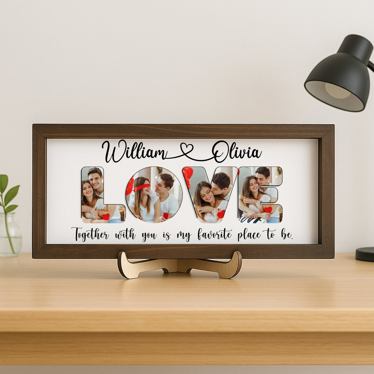 Custom Valentine's Day Couple Photo Frame For Couple TH10 898569