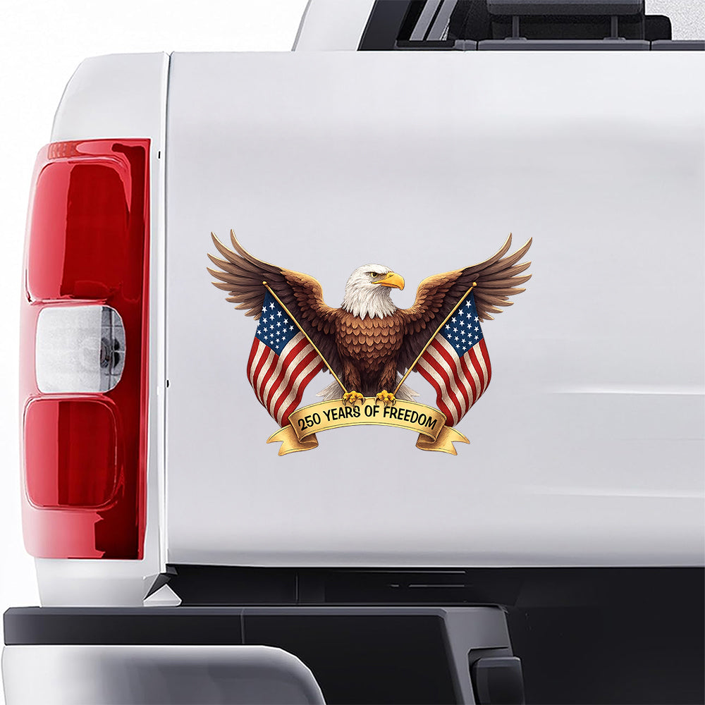 250 Anniversary 4th of July America Eagle 1776-2026 250 Years of Freedom Sticker HO82 900740