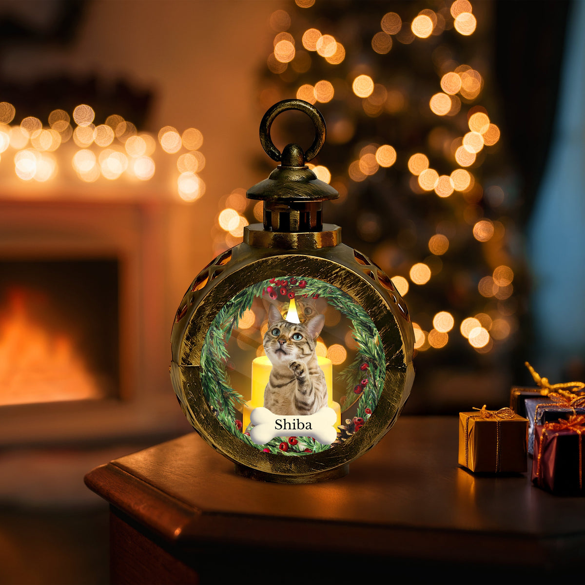 Custom Cat Photo - Personalized Custom Candlelight Lantern Ornament For Cat Lovers HO82 894938