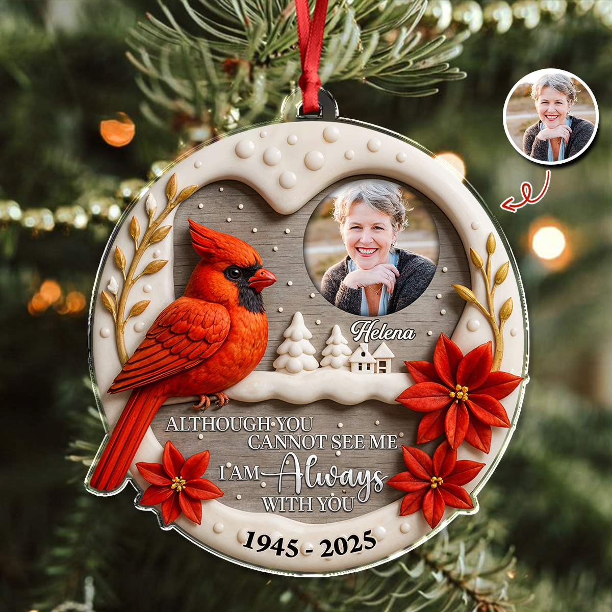 I'm Always With You - Personalized Acrylic Ornament LM32 895373