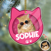 Custom Furry Baby Cat Photo - Personalized Acrylic Ornament Gift For Cat Lovers CH07 899104