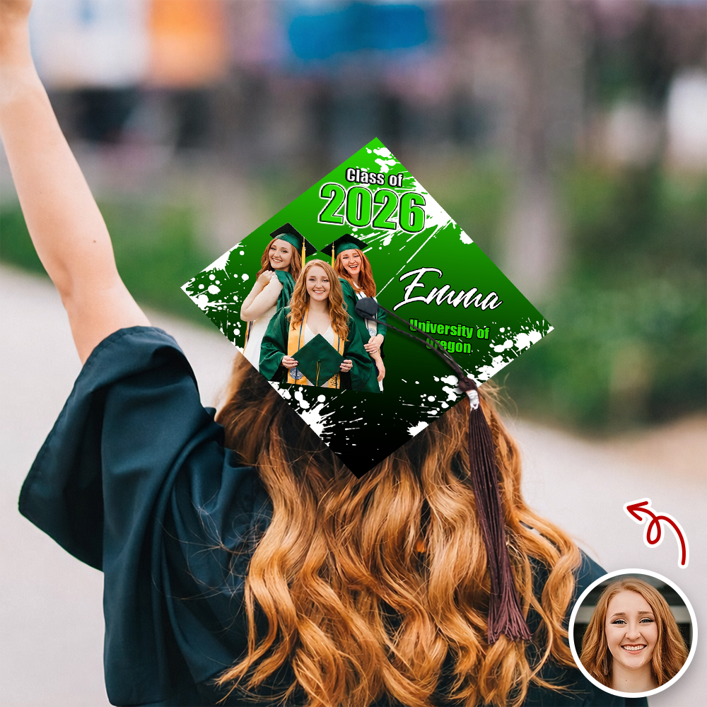 Custom Photo Class Of 2026 Graduation Cap Topper TH10 898963