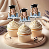 Custom Graduation Photo Look Who's Graduated Cupcake Topper HO82 901384
