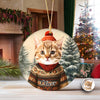 Custom Dog Cat Photo With Winter Outfits Ceramic Ornament Personalized Gift For Pet Lovers HO82 894932