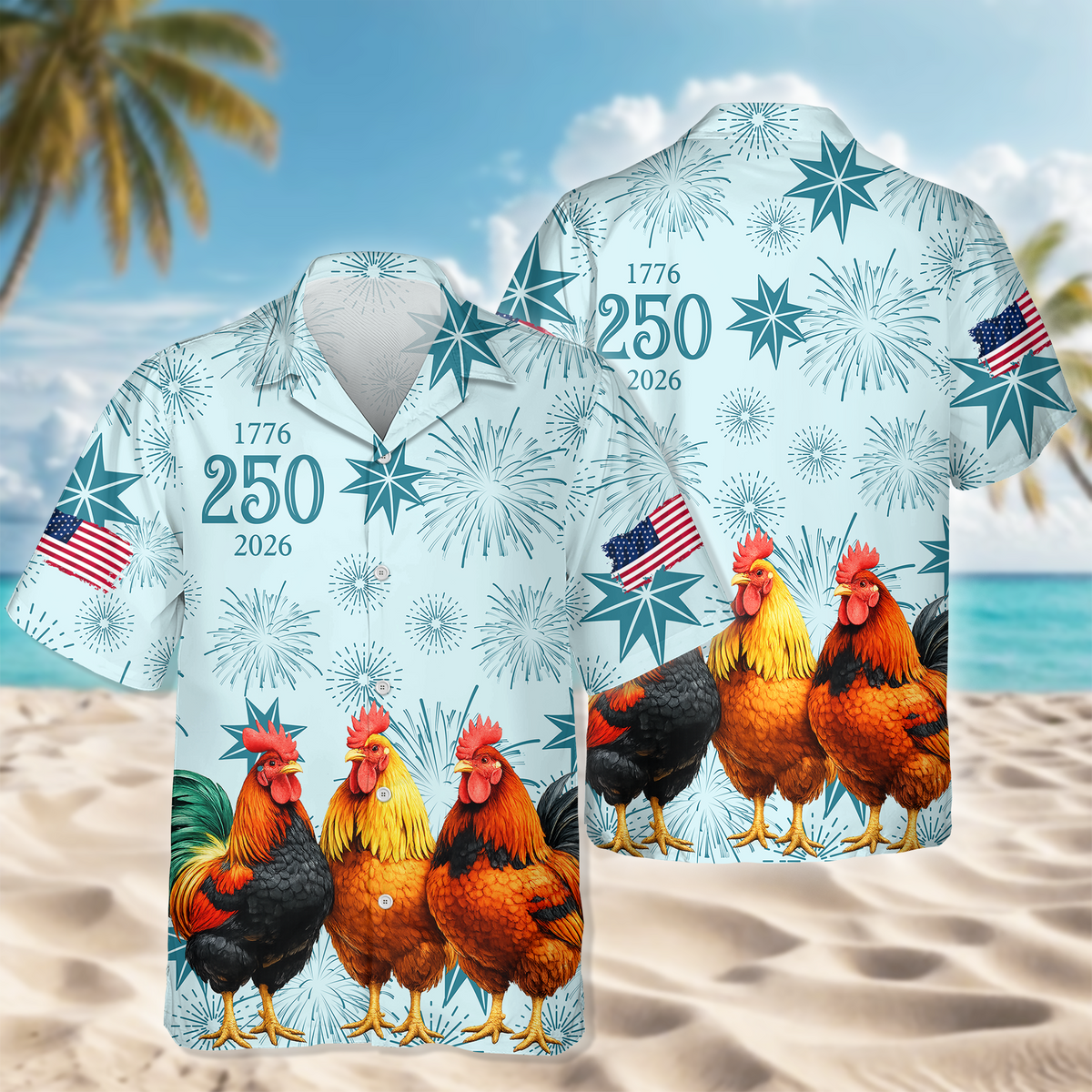Personalized USA 250 Anniversary 1776-2026 Hawaii Shirt For Farmer, Horse Lovers CH07 910398