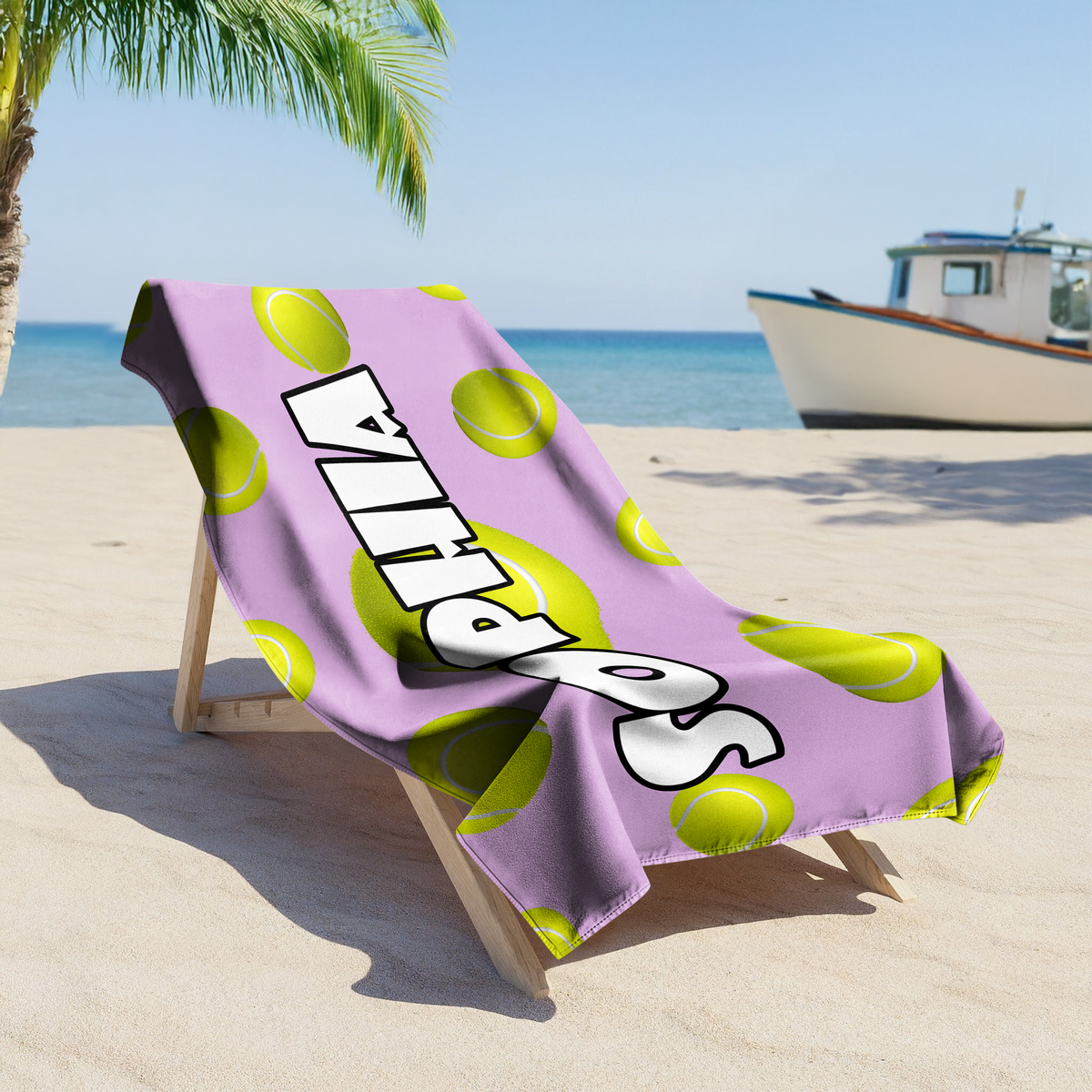 Personalized Volleyball Beach Towel, Sports Lovers Beach Towel LM32 893521