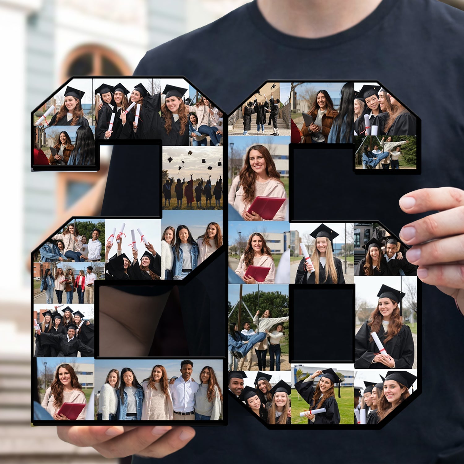 The Photo Collage And Wood Frame For Seniors Graduation Day TH10 898801