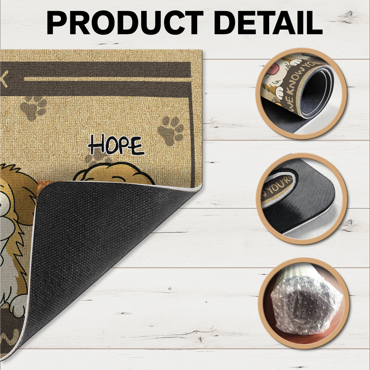 No Need To Knock My Dog Already Told Me Personalized Funny Doormats LM32 893355
