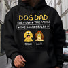 Dog Dad The Man The Myth The Snack Dealer Dark Shirt Personalized Gift For Father's Day HO82 893698
