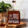 250 Years USA 250th Birthday 1776-2026 Eagle Flag Whiskey Bottle HO82 894574
