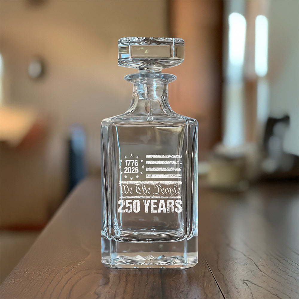 250 Years USA 250th Birthday 1776-2026 Eagle Flag Decanter HO82 894576
