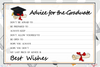 Graduation Wish Cards - College Graduation Celebration Party Advice Cards TH10 169717
