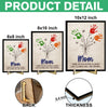 Personalized Flower Handprint Sign 2-Layered Wooden Plaque With Stand Gift For Mother's Day CH07 910836