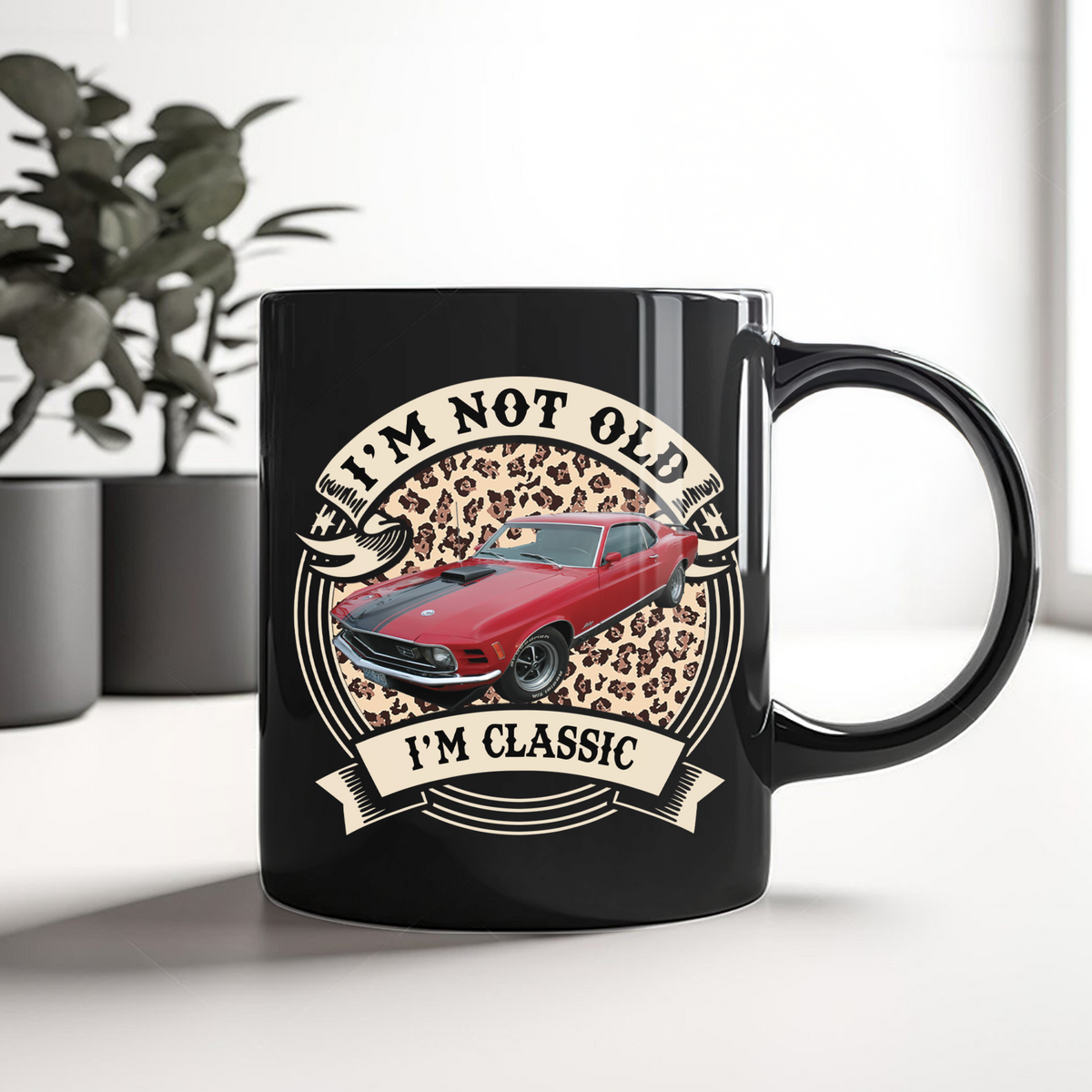 This Is How I Roll - Custom Car Photo Route 66 Vintage Black Mug CH07 899804