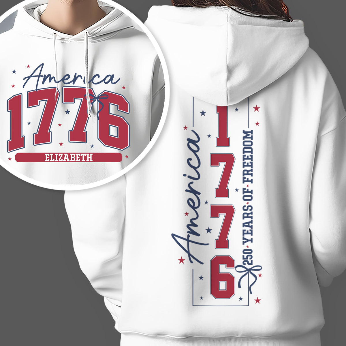 Custom Name America 250 Years Of Freedom Front And Back Shirt TH10 898829