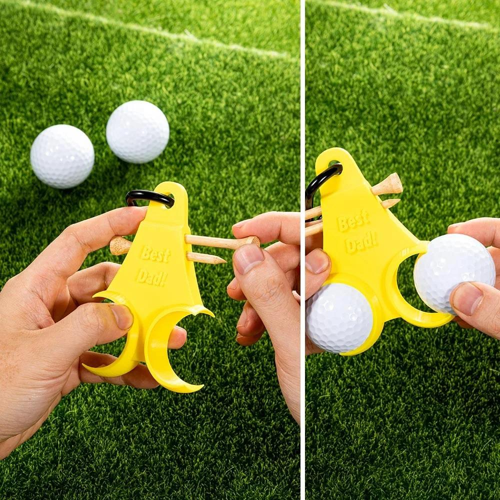 Personalized 3D Printed Golf Ball & Tees Holder Funny Golf Accessory for Him, Gift for Golf Lovers, Golf Dad Gift Idea LM32 897627