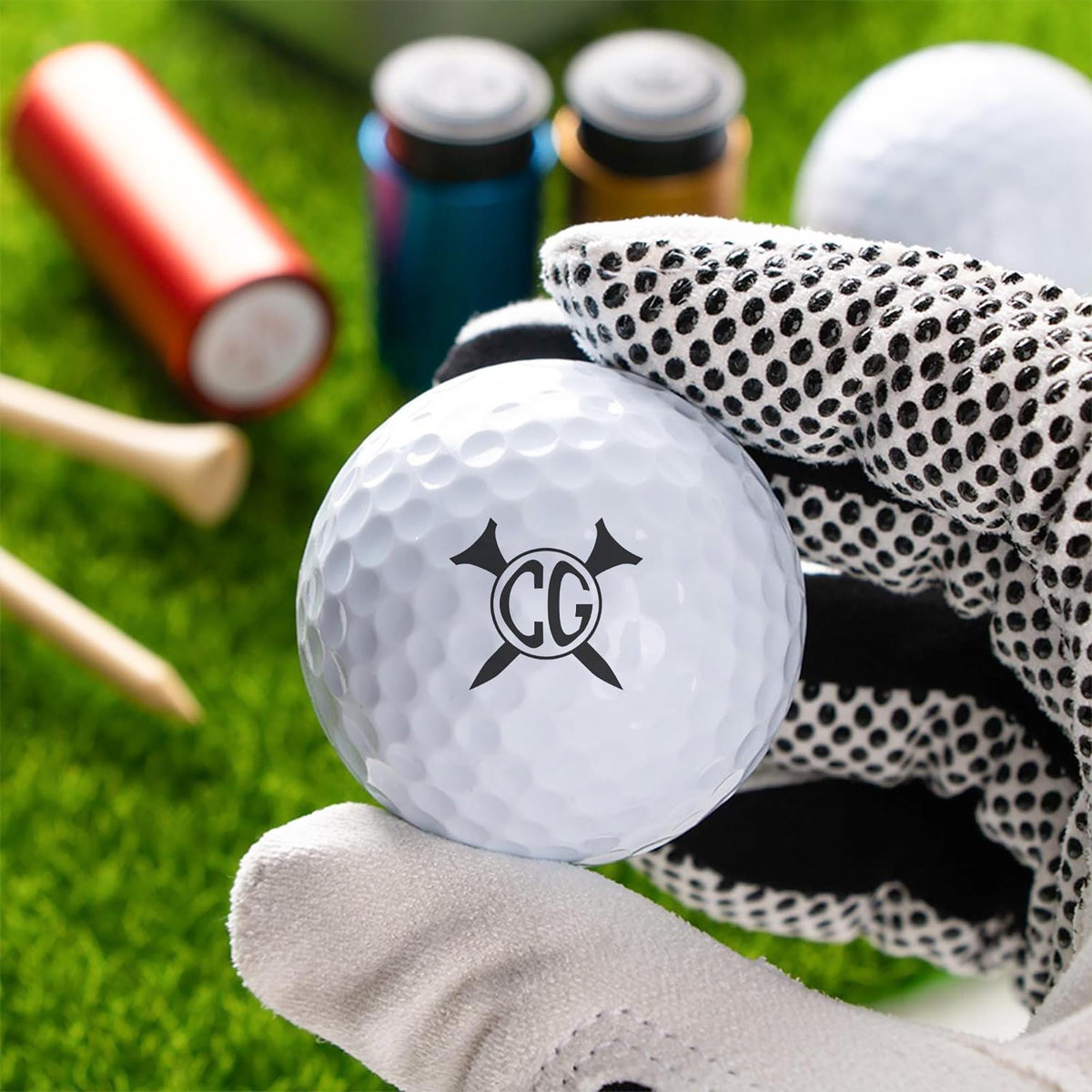 Personalized Golf Ball Stamp Box, Custom Golf Ball Stamp with Box, Golf Marker Gift , Golf Lover Gifts CH07 899260