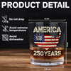 250 Years America Anniversary 250th Independence Day Whiskey Glass HA75 897356