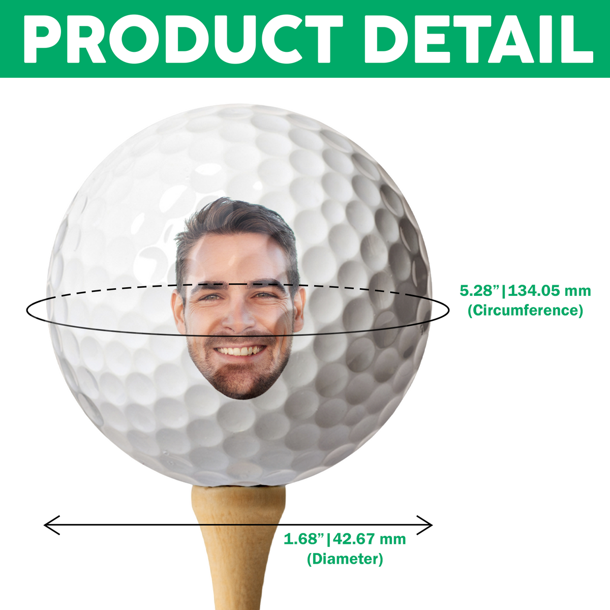 Custom Photo And Name Personalized Golf Ball Gift For Golfer, Golf Lovers TH10 898455