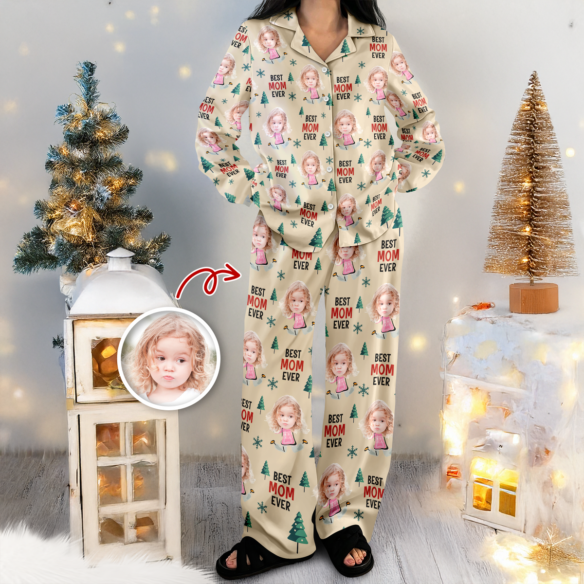 Best Nana Ever Custom Photo Grandkids - Personalized Pajamas LM32 895039