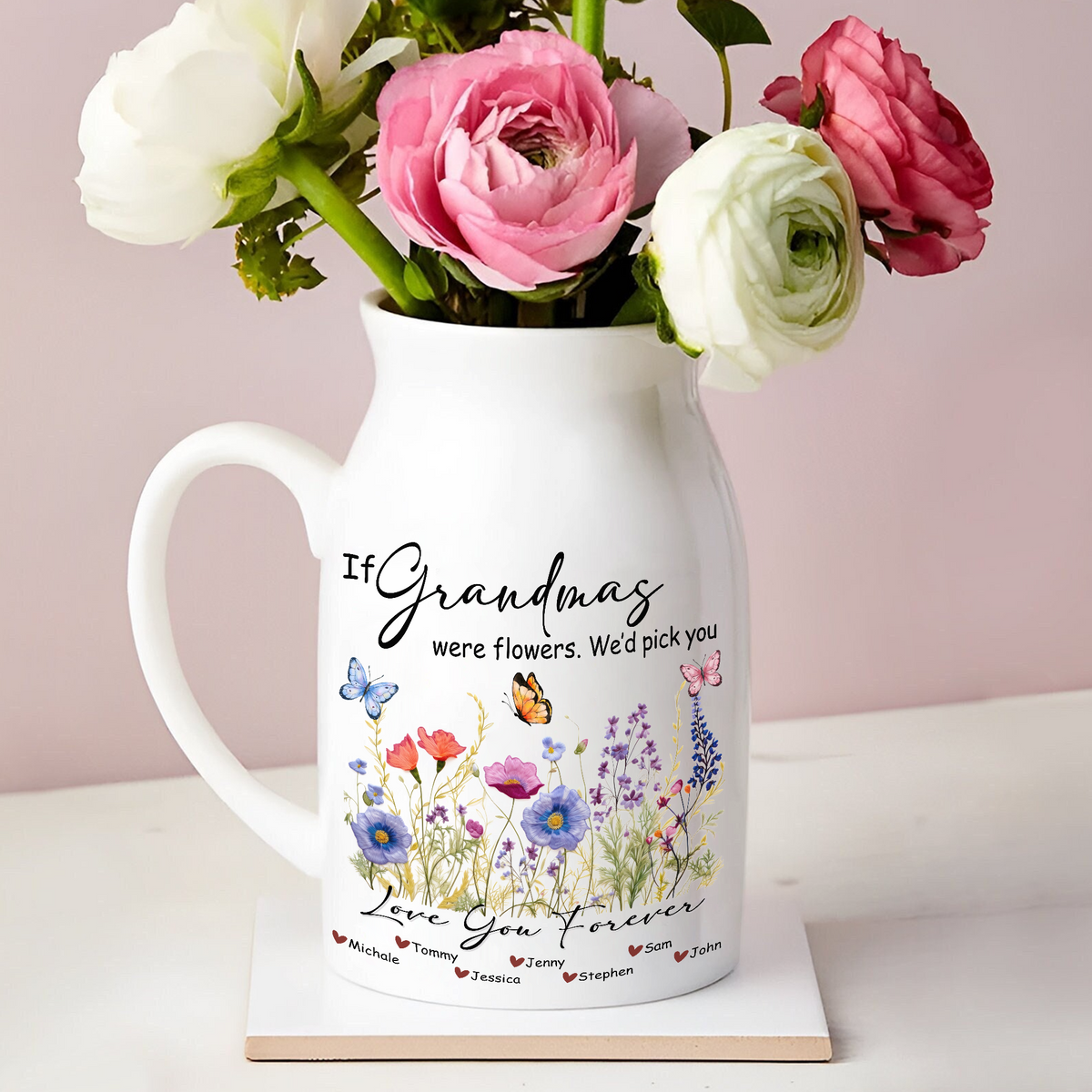 Personalized If Mamas Were Flowers I'd Pick You Vase Gift For Mother's Day LM32 893297