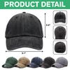 Custom Pet Photo Sleeping On Dad Washed Denim Baseball Cap For Dog And Cat Lovers LM32 895065