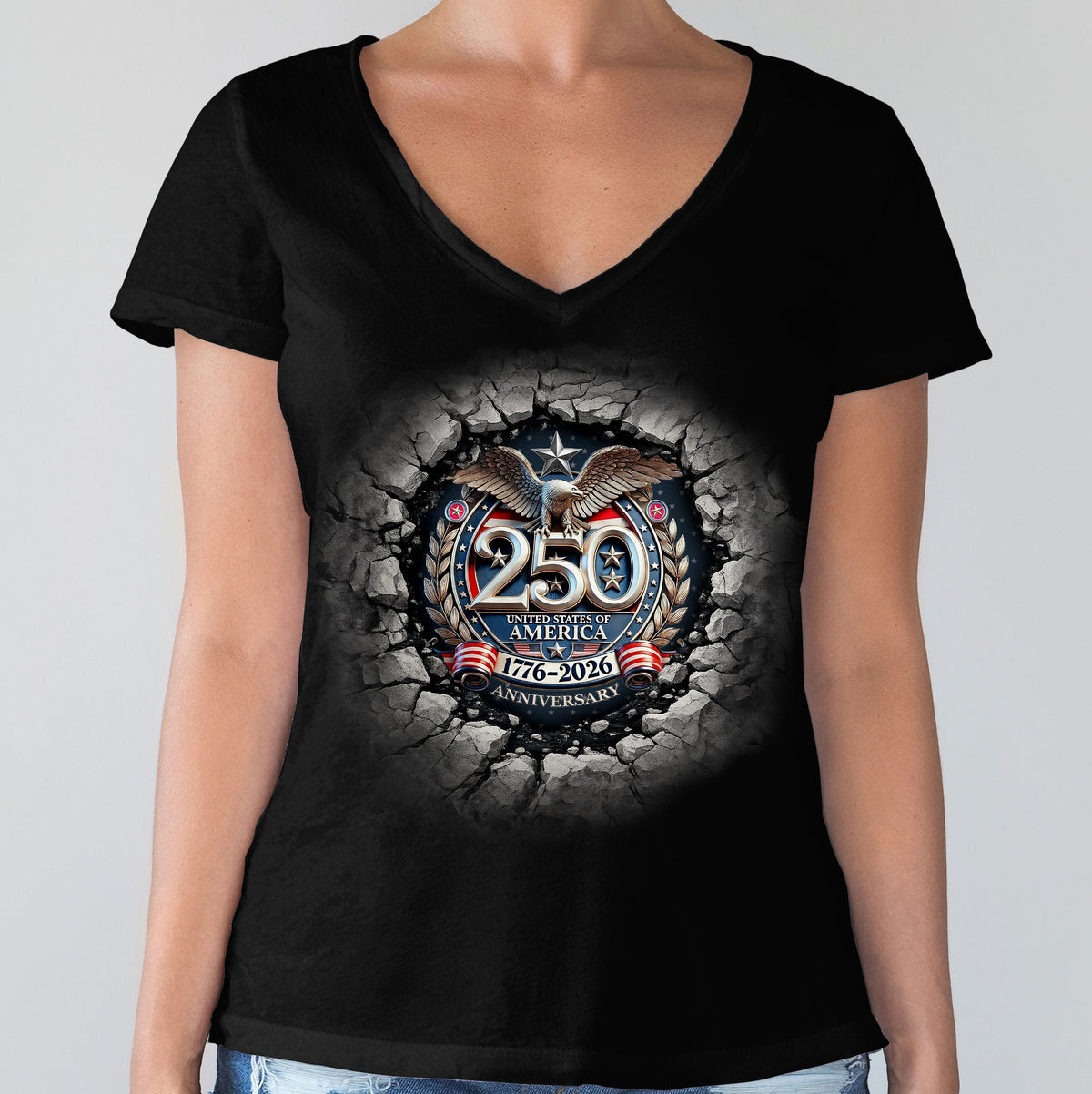 USA Eagles 250th Anniversary Semiquincentennial 1776-2026 Dark Shirt LM32 899049